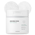 AHA BHA Cica Gentle Clear Pad - Facial Exfoliating Pad for Dead Skin Cell Care, pH Balancing & Sebum Control, Tighten Large Pores, Calm Sensitive Skin, & Moisturize Dry, Flaky Skin, 70 Sheets