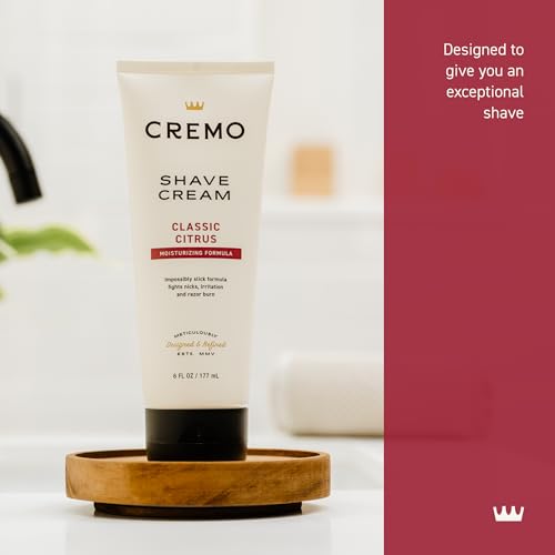 Cremo Shaving Cream Mens,Astonishingly Superior Ultra-Slick Shaving Cream for Men,Fights Nicks,Cuts And Razor Burn,6 Fl Oz,(Pack of 4)