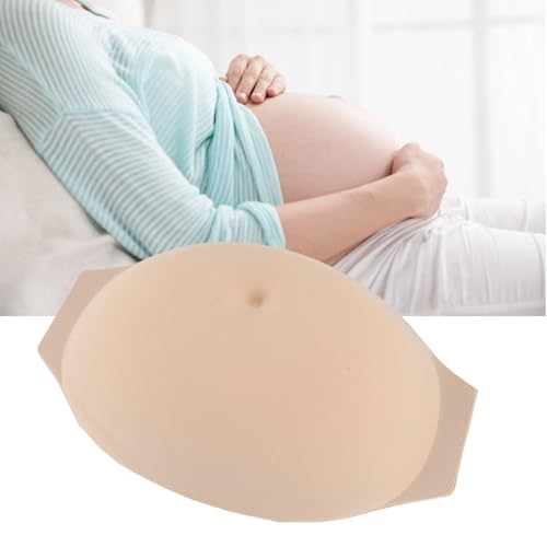 ciciglow Belly, Breathable Soft Fake Pregnant Belly Lightweight Fake Belly for Role Play, Easy To Wear (Small (5.9in))