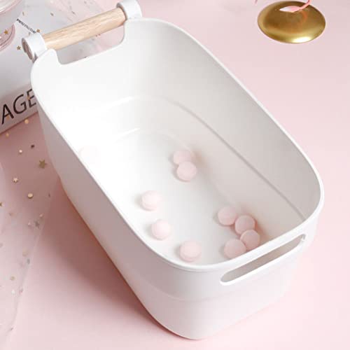 FRCOLOR Japanese Style Hand Soaking Bowl for Manicure Full Hand Soak Nail Soaking Container with Comfortable Rest 13X7 Inches for Home and Salon Use
