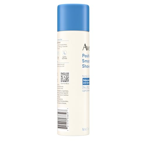 Aveeno Positively Smooth Moisturizing Shave Gel with Soy, Aloe & Vitamin E helps Prevent Nicks, Cuts & Razor Bumps, Creamy Shave Gel for a Close, Smooth Shave, Lightly Fragranced, 7 oz, 6 Pack