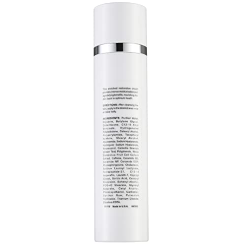 Anti Aging Night Cream - Intense Hydrating Face Moisturizer - Enriched with Hyaluronic Acid, Ceramide, Peptides, Excellent Night Face Cream - Fragrance Free - Light Feeling - 1.7 oz