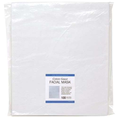 Appearus 100% Cotton Facial Gauze Sheets ? Uncut, 100 Count ? Professional Spa Quality for Customizable Facial Treatments