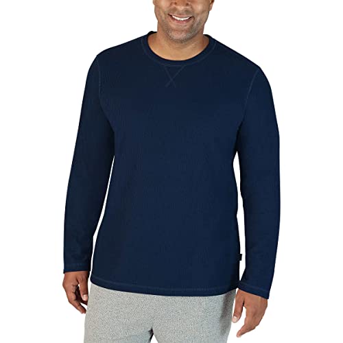 Eddie Bauer Men's Pajama Set, Comfortable Raglan Shirt and Pants Sleepwear Set (Medium, Blue-Grey)