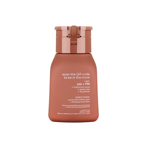 ITK Hydrating Hyaluronic Acid Milky Face Toner for Dry Skin + Redness with Green Tea + Squalane - Prep, Tone + Calm Skin for Women - Soothing Vegan Moisturizing Facial Toner - 5 oz.