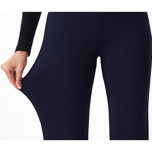 AFITNE Women's Yoga Dress Pants Stretchy Work Slacks Straight Leg Office Casual Pull On Pants 27"/29"/31"/33"