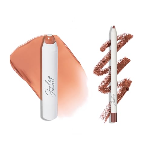 Julep The Perfect Pair 2pc Set: It's Balm Tinted Lip Balm Almond Nude and With a Trace Retractable Creamy Long-Lasting Lip Liner, Nostalgic Neutral