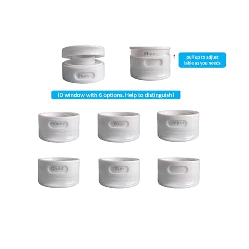 15 Pack Upgrade Travel Bottles Have Built-in Labels TSA Approved, BPA Free Travel Size Bottles Containers for Cosmetic Shampoo Cream Conditioner Lotion Soap¡¦