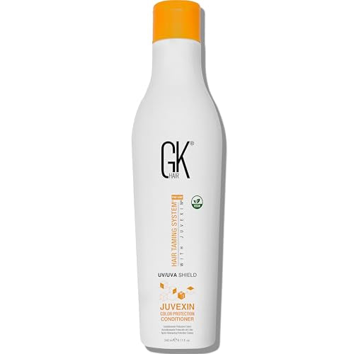 GK HAIR Shield Conditioner 8.11 Fl Oz ? UV Protection for Color Hair, Aloe Vera & Argan Infused, Sulfate and Paraben Free, Repairs Damage, Boosts Shine, Hydrating & Vegan