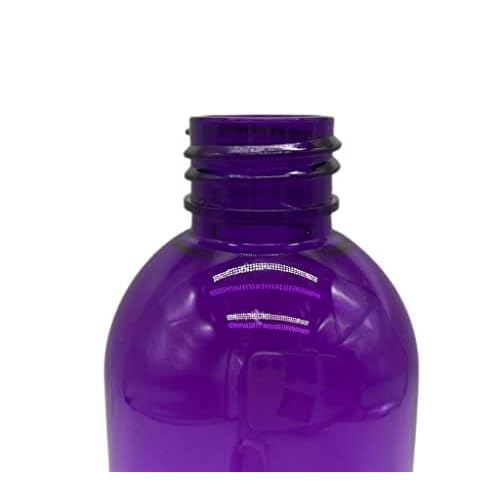 Natural Farms 12 Pack ? 8 oz -Purple Cosmo Plastic Bottles ? Black Fine Mist Atomizer - for Essential Oils, Perfumes, Cleaning Products