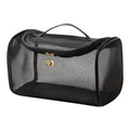 Transparent Nylon Mesh Cosmetic Bag Pouch, Travel Bag for Toiletries ? Soft, Durable & Portable Makeup Organizer, Business & Everyday Use, Makeup Bag, for Women and Men, Large Capacity