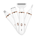 4-in-1Women's Electric Shaver?Bikini Trimmer for Women?Painless Electric Razor for Pubic Hair, Face, Legs, Underarms?Portable Cordless Shaver