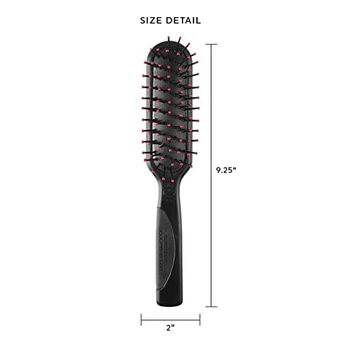Cricket Static Free Sculpting 680 Cushion Hair Brush ? Anti-Static Nylon Bristles, Non-Snag and Scalp-Friendly Design, Padded Cushion with Non-Slip Handle for Effortless Styling on All Hair Types