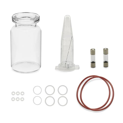 Elitzia Hydrofacial Machine Spart Part Accessories for Hydro Facial Aqua Peeling Machine£¨Spray Glass 5 Size of Rubber Ring Seal 2pcs Fuse Fine Needle£©