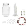 Elitzia Hydrofacial Machine Spart Part Accessories for Hydro Facial Aqua Peeling Machine£¨Spray Glass 5 Size of Rubber Ring Seal 2pcs Fuse Fine Needle£©