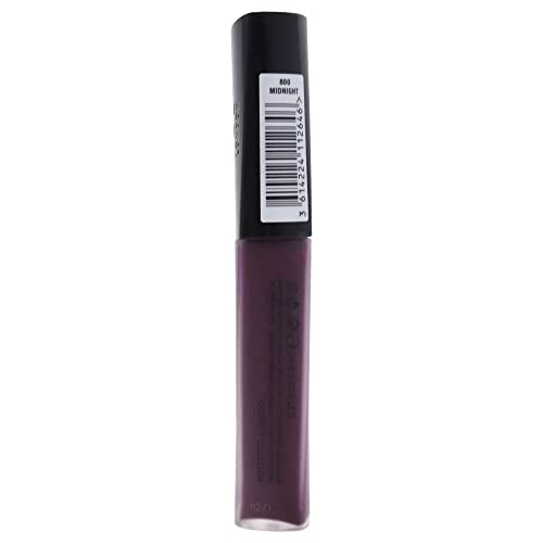 Rimmel Stay Matte Lip Liquid, Midnight, 0.21 Fl Oz (Pack of 4)