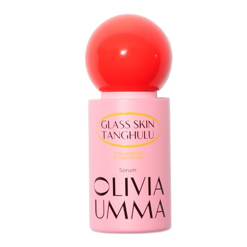 Olivia Umma Glass Skin Tanghulu Strawberry & Tangerine Serum ? Anti Aging Korean Face Serum with Niacinamide & Vitamin C, B, A, E ? Brightening & Hydrating Korean Skin Care for Face ? 40ml