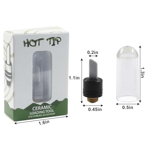 Ceramic Heating Head Tip, 3 Second Fast Heat Multi-Tool for Slicing Wax, Viscous Oil & Candles (black)