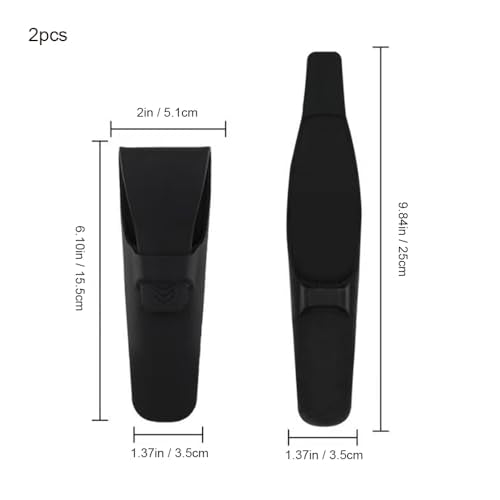 Silicone Razor Travel Case Set of 2 Black Safety Razor Case Compatible with Gillette Parker Merkur Travel Razor Men Razor Holder