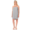 TowelSelections Womens Shower Wrap Adjustable Waffle Bath Wrap Spa Cover-up