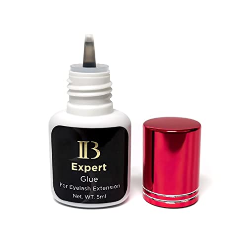 5ml IB Expert Glue 1-2s Dry Time Fastest Korea Glue for Eyelash Extensions Original Wine Red Cap False Eyelash Glue (Color : 1 pcs)