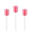 Wellgler's Oral Care Swabs - Disposable Mouth Cleaning Spong swabs (250count, Pink)