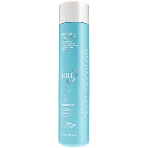 ion Swimmer's Shampoo, Removes Buildup from Chlorine and Minerals, Sulfate Free, Vegan
