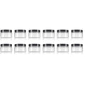 6Pcs 250ml/8oz Plastic Refillable Jars Empty Cosmetic Containers Cases with Black Lid Cream Lotion Box Ointments Bottle Food Bottle Makeup Pot Jar for Lip Balm Make Up Eye Shadow Powder (Pack of 2)