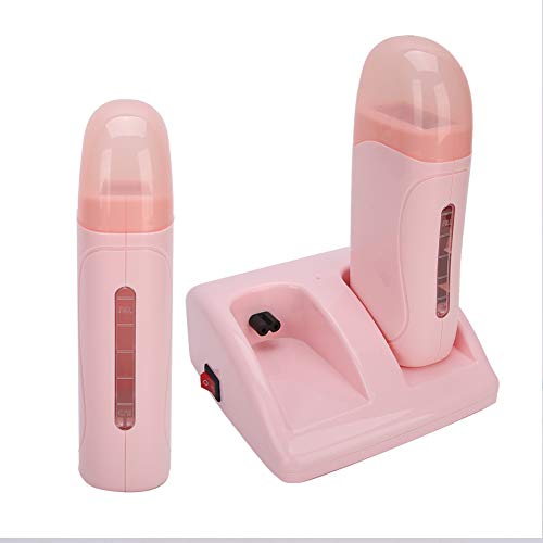 Pongnas Portable Wax Warmer, Professional Double Depilatory Wax Warmer, 40W Hair Removal Machine, Electric Depilatory Roll On Heater Home Machine for Travel and Home Waxing & SPA(US)