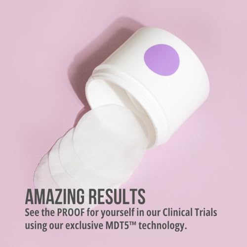 Exfoliating Glycolic Acid Pads | Anti-Aging, Smoothing, Resurfacing | Somme Institute Transport Alcohol-Free Brightening for Gentle Dirt Removal and Pore Cleansing | 50 Ct.