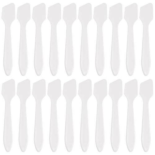 Tbestmax 300 PCS Mini Cosmetic Spatulas 3.2" x 0.6" Disposable Makeup Plastic Spatulas Clear for Facial Creams and Skin Care