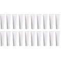 20Pcs 100ml/3.4oz Empty Refillable Plastic Squeeze Cosmetic Soft Tube Bottles with Flip Cap Makeup Travel Sample Packing Storage Toiletries Container Vial for Facial Cleaner Body Lotion (Pack of 2)