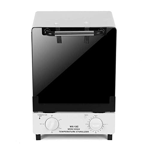 110V 12L Mini High Temperature Heat Metal Tool CleaningCabinet 1KW Timer Cleaner Box Two Layers for Manicure, Spa, Hair Beauty Salon, Dental Clinic, Lboratory or Family