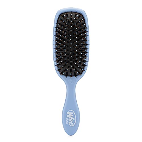 Wet Brush Shine Enhancer Hair Brush, Sky - Exclusive Ultra-soft IntelliFlex Bristles - Natural Boar Bristles for All Hair Types - For Women and Men, Wet and Dry Hair
