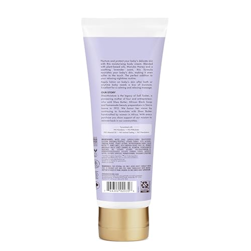 SheaMoisture Baby Moisturizer Manuka Honey & Lavender for Delicate Hair and Skin Nighttime Hair and Skin Care Regimen 8 oz,(Pack of 2)