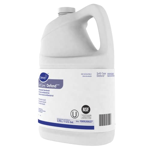 Diversey 100920027 Soft Care Defend Liquid Antibacterial Hand Wash, Commercial formula with Chloroxylenol, Ready-to-Use, 1-Gallon