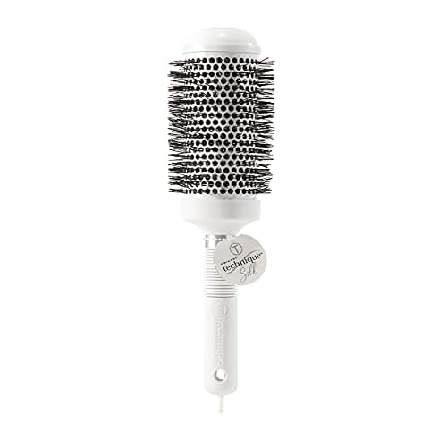 Cricket Technique Silk 2¡± Seamless Barrel Thermal Brush - Ceramic Tourmaline Ionic Bristles, Anti-Static, Heat-Resistant, Soft Touch Handle with Sectioning Pick, for Blow Drying, Curling & Styling