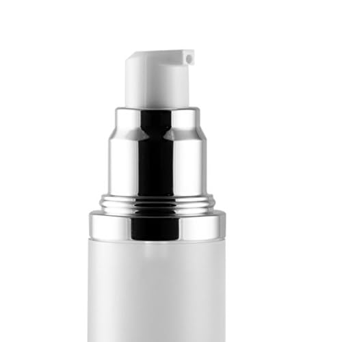 Airless Pump Bottle Refillable Travel Containers 30 ml/1 oz. (Frosted, 4-Pack)