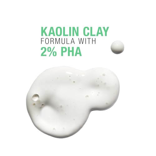 Neutrogena Skin Balancing Kaolin Clay Cleanser with 2% Polyhydroxy Acid (PHA), Mattifying & Conditioning Face Wash for Oily Skin, Paraben-Free, Soap-Free, Sulfate-Free, 6.3 oz