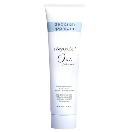 Deborah Lippmann Steppin' Out Foot Cream | Moisturizes & Softens Dry Feet, Restores Flexibility & Cracked Heels for Healthy Skin | Non-Greasy | 5.2 Oz