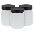 Belloccio C15 Sunless DHA Spray Tanning Solution Cups with Lids (Pack of 3) - 7 oz. Plastic Cups that Fit Belloccio Model G15 Turbine Spray Tanning Applicator Gun - Replacement Jars, Storage Bottles
