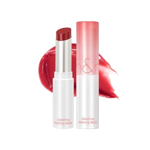 rom&nd GLASTING MELTING BALM 04 HIPPIE BERRY - K-Beauty Hydrating Lip Gloss Stick for Crystal Water-Gloss Shine, Vivid Long-Lasting Tint & Plump, Non-Sticky Comfort