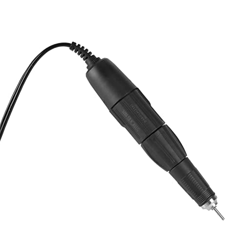 Yosoo Nail Drill Handpiece, 102L-2.35mm Electric Nail Drill Handle Handpiece Professional Electric File Remove Gel Polish Nail Drill Machine Part Replacement for Electric Nail Manicure Machine(Black)