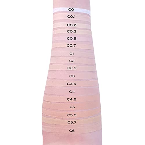 Revolution, Conceal & Define Concealer, Full Coverage & Lightweight, Long-Lasting Matte Finish, Vegan & Cruelty Free, C6 Fair or Light Skin Tones, 0.14 oz (Pack of 2)