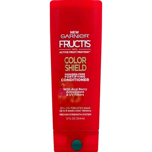 Garnier Fructis Conditioner, Color Shield, 12 Fl Oz | Anti-Fade | For Color-Treated Hair | Pack of 2