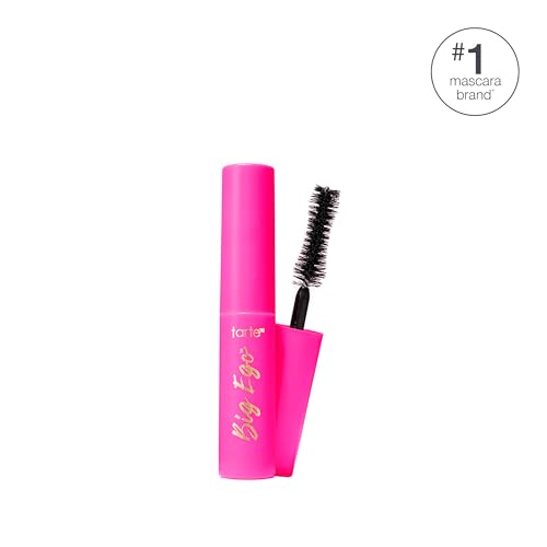 tarte big ego mascara ? Ultra-Black, Long-Wear Vegan Mascara for Fuller, Longer, Volumized Lashes, Cruelty Free