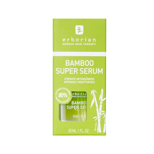 Erborian Bamboo Super Serum - Hydrating Facial Serum with Hyaluronic Acid for Replenished, Moisturized & Radiant Skin- Long-Lasting Intense Hydration - Korean Skincare ? 1 fl oz