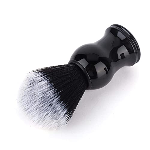Men Shaving Brush, Soft Barber Face Cleaning Makeup Hairbrush Neck Duster Shave Cream Soap Brush with Wood Handle for Professional Salon and Home (#2)