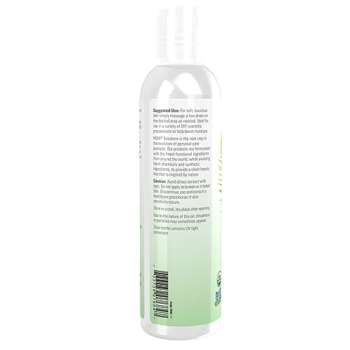 NOW Foods Solutions,Organic Vegetable Glycerin Oil,100% Pure,Softening and Moisturizing Multi-Purpose Skin Care,8-Ounce,(Pack of 2)