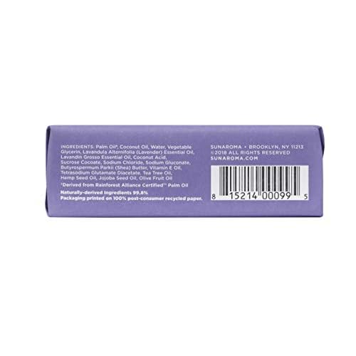 Sunaroma Lavender W/Shea Butter & Vitamin E Oil Soap (Pack of 1)